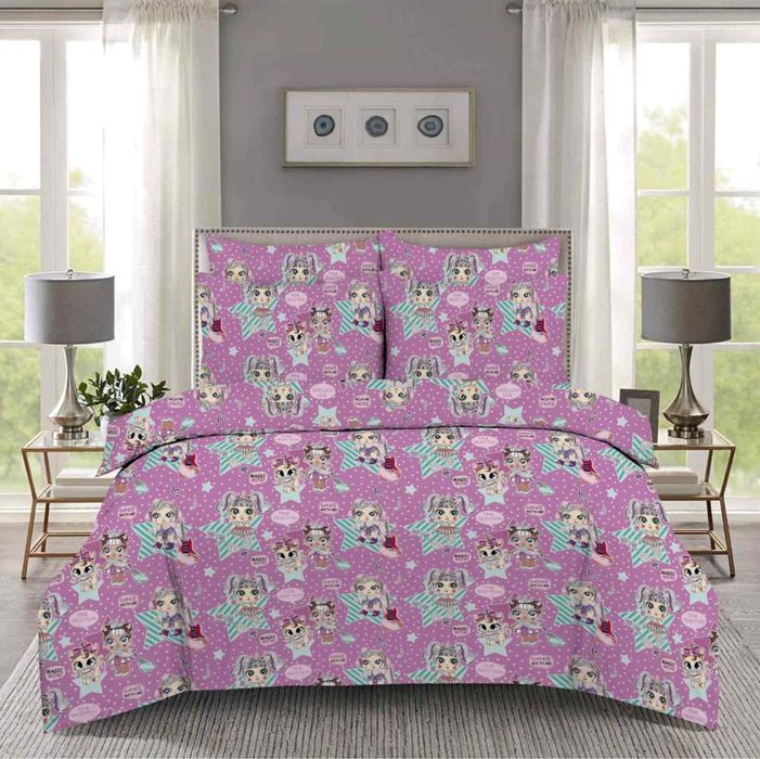 Постільна білизна,постель,дитяча,полуторка,односпальна,мікімаус,котики