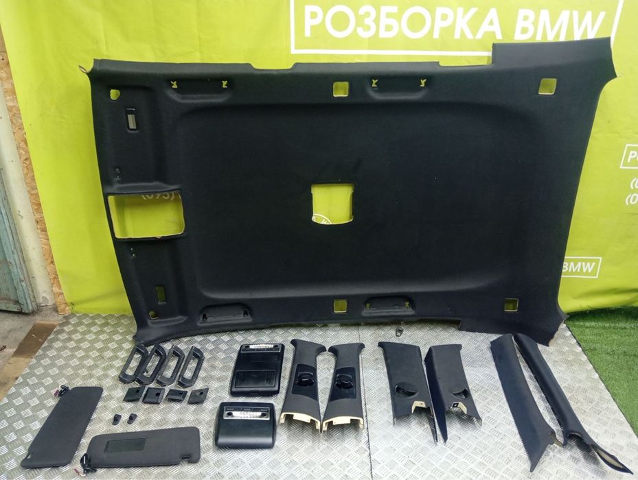 Потолок чорний BMW X5 E53 E70 без люка под панораму БМВ Х5 Е53 Черный