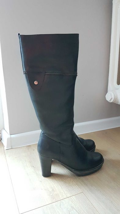 Kozaki skórzane ocieplane rozmiar 39 Quazi