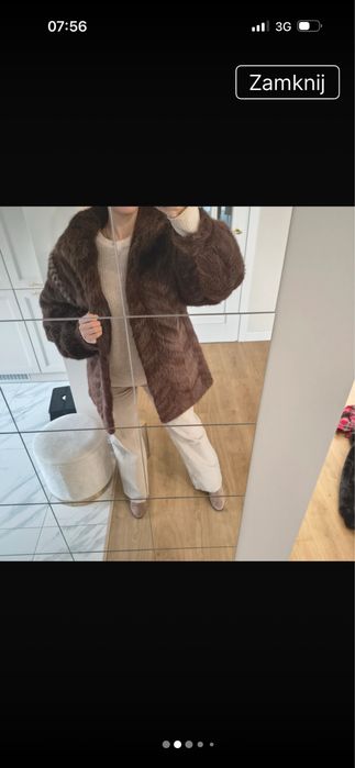 Piękne futerko. brązowe