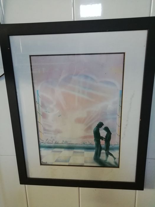 Quadro Simples Pintado Há Mão