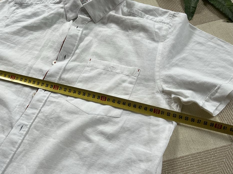 Ted Baker koszula lniana zwiewna śmietankowa L luksusowa