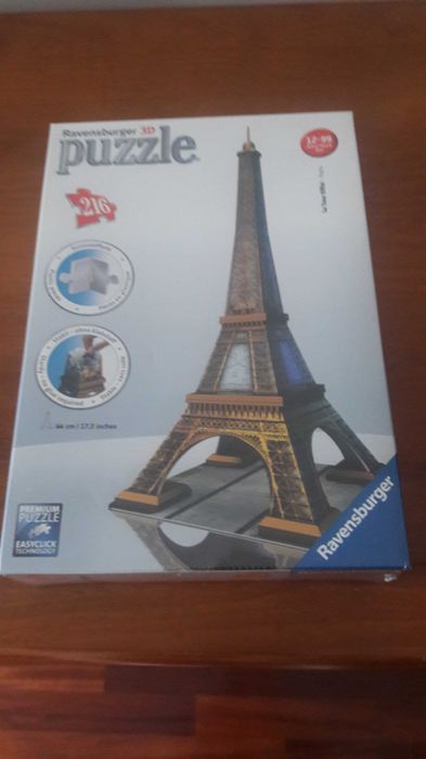 Bonito e novo Puzzle  La Tour Eiffel Paris em 3 D