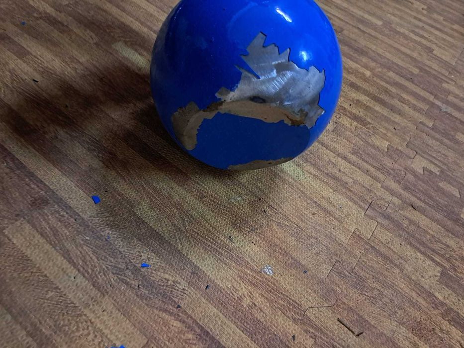 Kettlebell turniejowy 12 kg stalowy - niebieski Wada