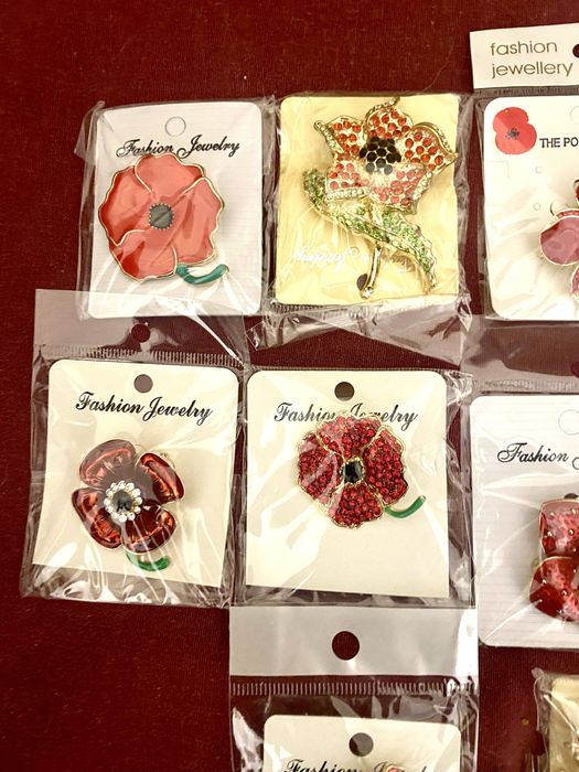 Lote de pregadeiras papoilas 2