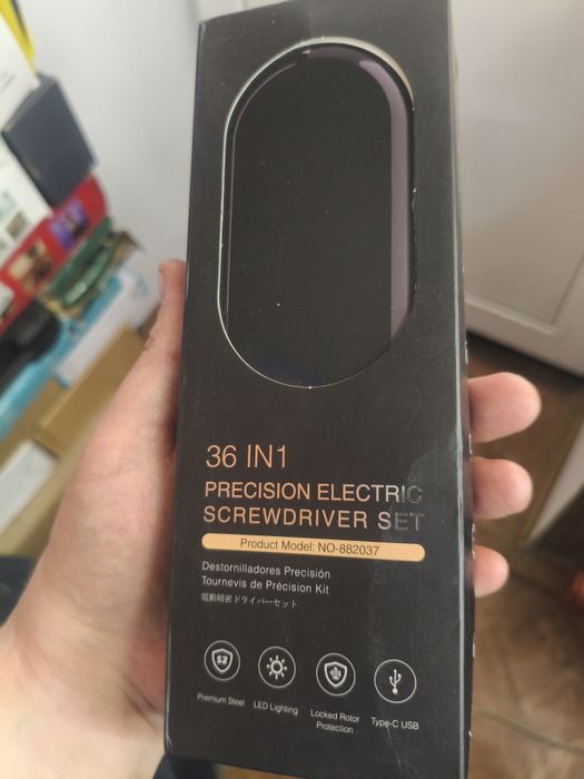 Электронная отвёртка набор Люк класса 36+1 павербанк подставка .