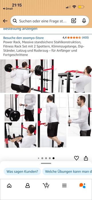 Estação de Treino c Barra olímpica + 160kg peso/Power Rack c Cabos / Fitness / Musculação / Paralelas / Barra Fixa / Agachamento / Exercícios Físicos