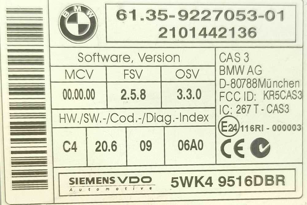 Módulo Eletrónico 61.35-9227053 - BMW X3