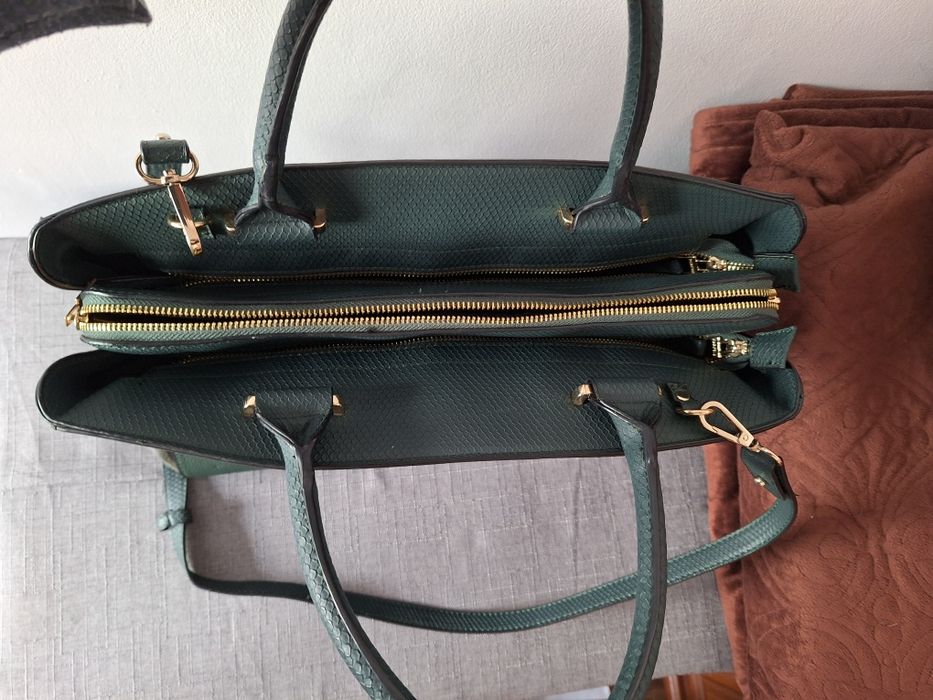 Torebka ciemnozielona