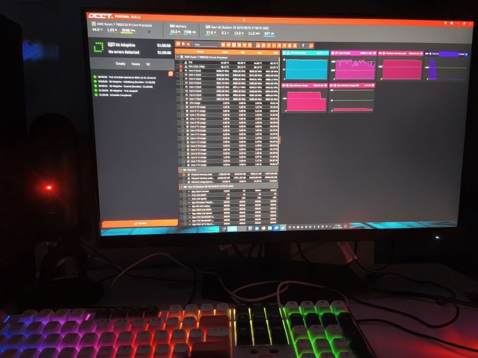 KOMPUTER GAMINGOWY|Ryzen 7 7800X3D|Sapphire Radeon Rx 9070 XT|32GBDDR5