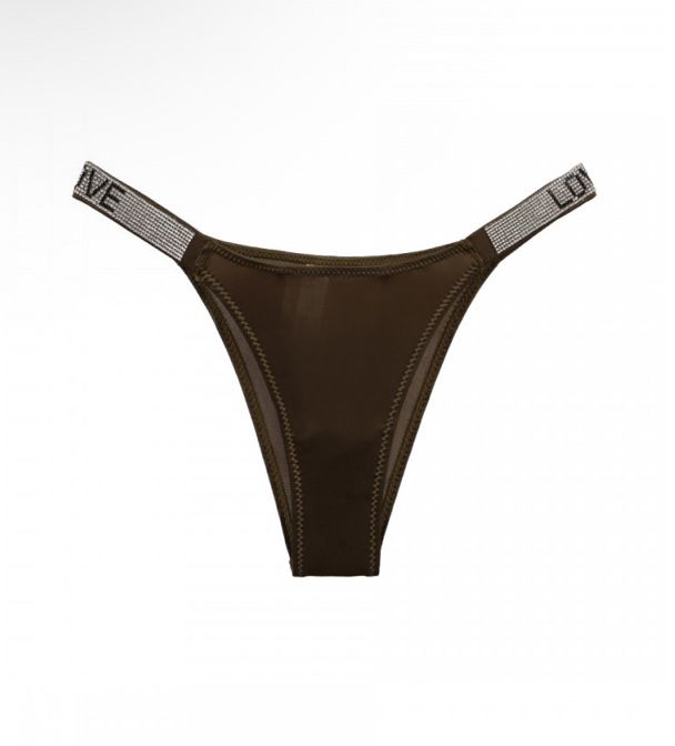Гладкі трусики бразиліани зі стразами | Преміум якість‼️