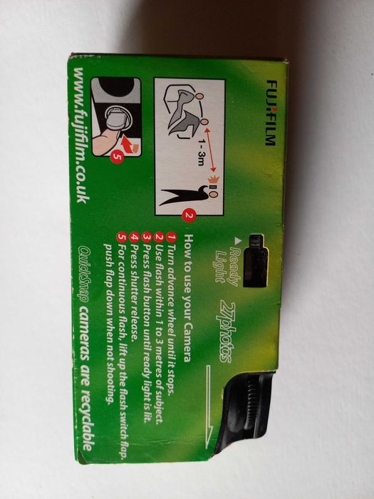 Máquina fotográfica descartável