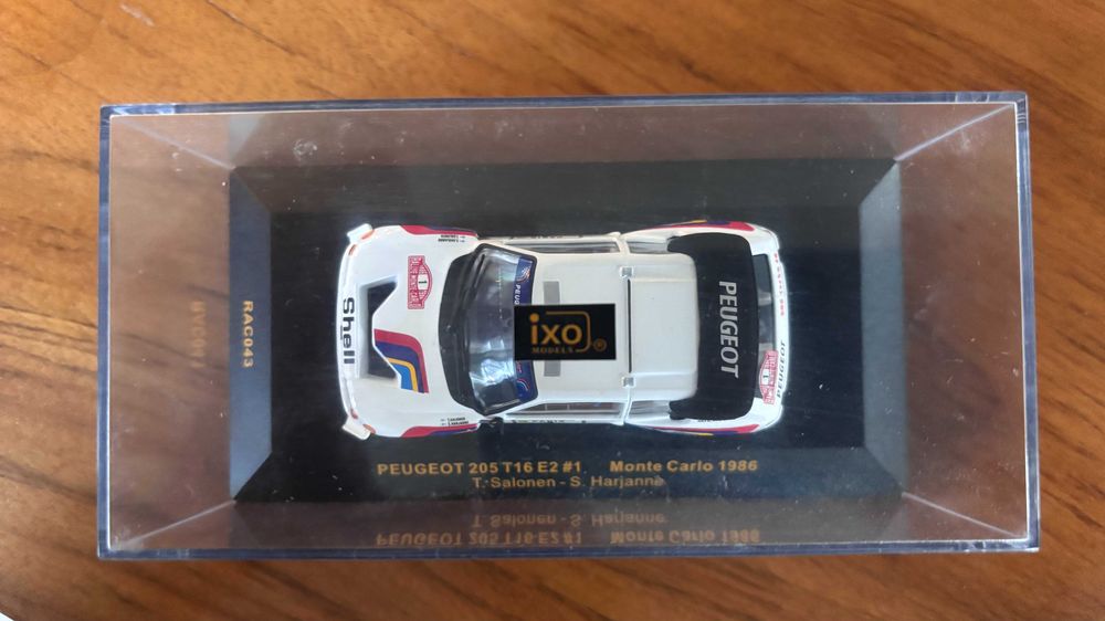 1:43 Peugeot 205 T16 E2 IXO RAC 043 model niezwykle rzadki