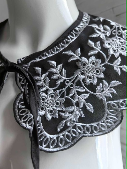 Viralowy kołnierz haftowany damski boho