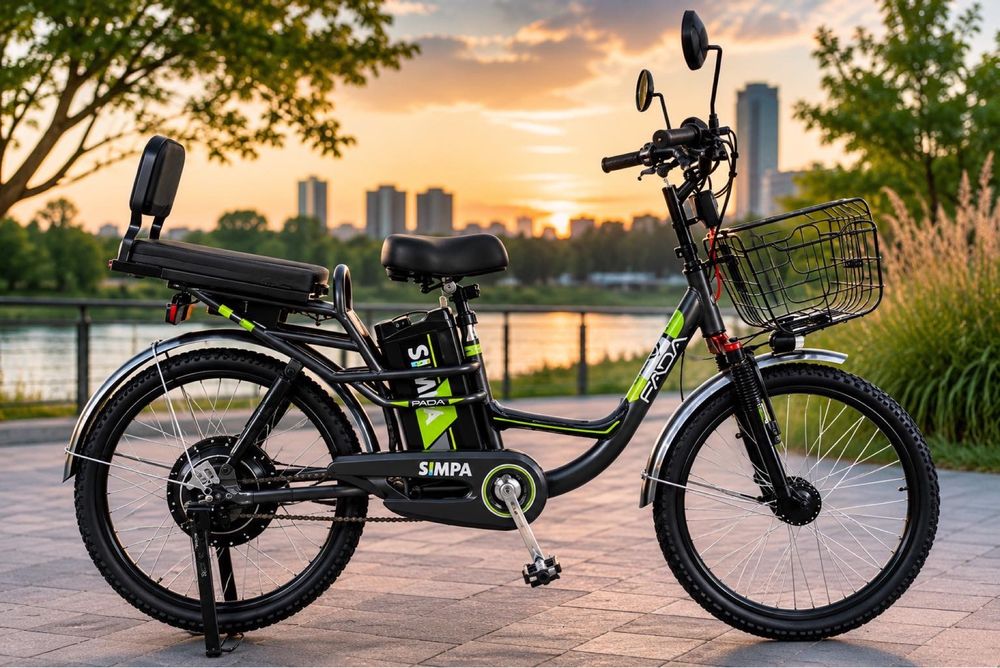 Розпродаж зі складу‼️‼️Электровелосипед FADA SiMPA 800W Литий 2026Черный