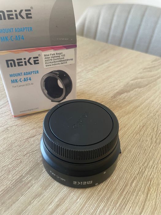 Adaptador Meike MK-c-AF4 para Canon