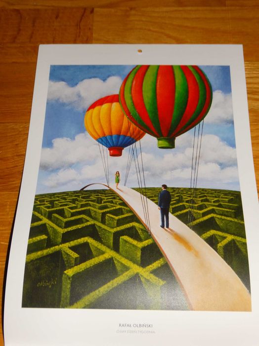 KALENDARZ 2020 Rafał Olbiński Malarstwo super zdjęcia oryginalne Nowy