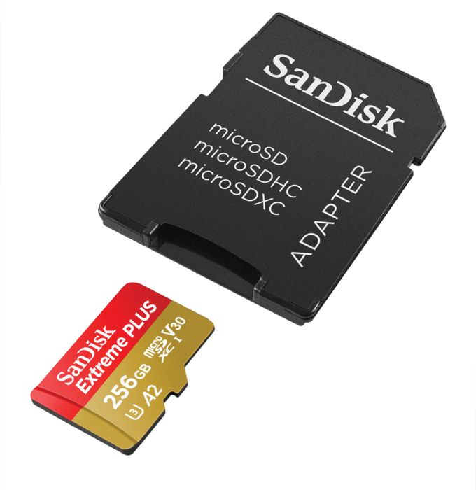 Karta pamięci SANDISK Extreme Plus microSDXC 256GB + Adapter NOWA!!!