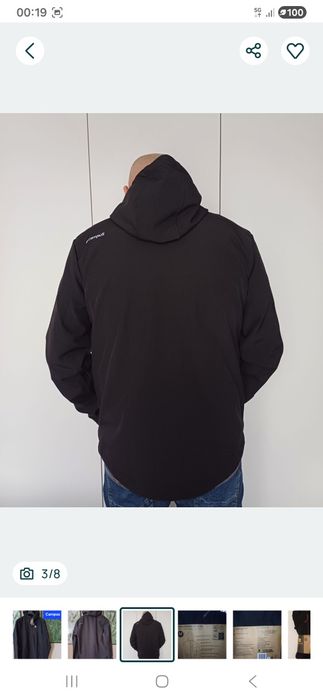 Campus kurtka softshell, kurtka męska z kapturem nowa