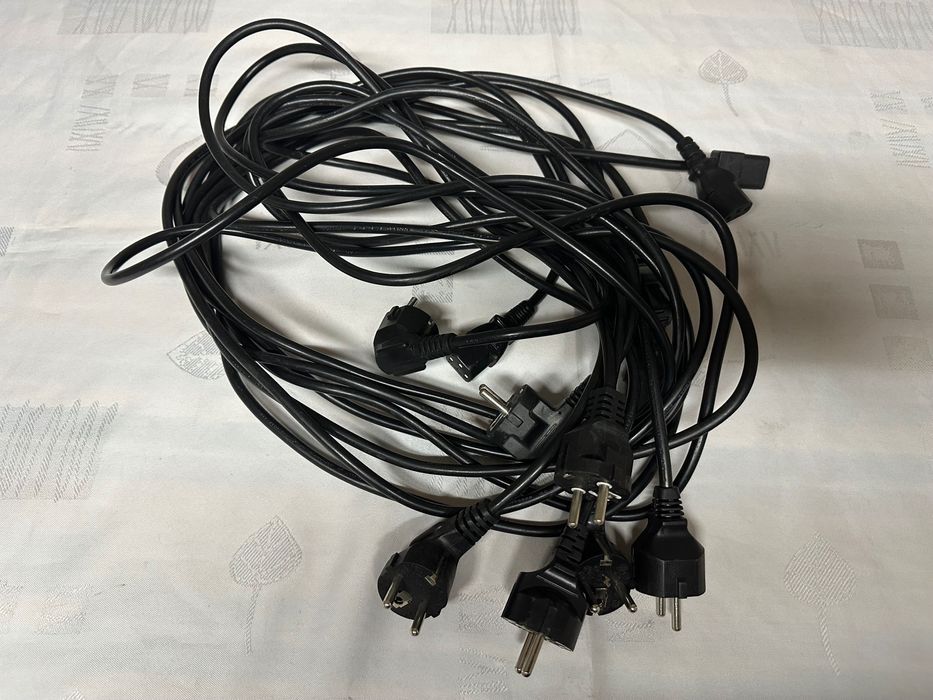 7 sztuk kabel zasilający drukarka komputer