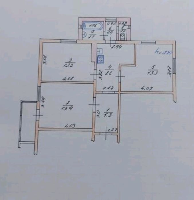 3-комнатная квартира по адресу (площадь 61 м²) - Atlanta.ua - фото 8