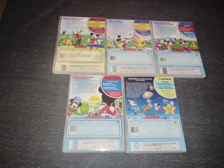 DVDs Filmes Infantis Mickey Mousse Usados