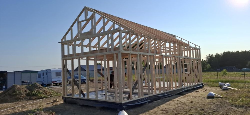 Konstrukcja szkieletowa dom 35,70m2
