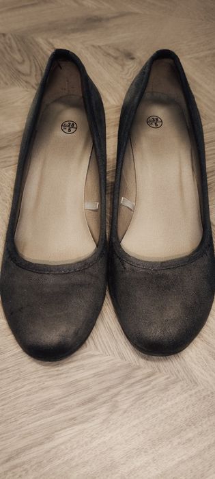 Brązowe buty na koturnie rozm.38