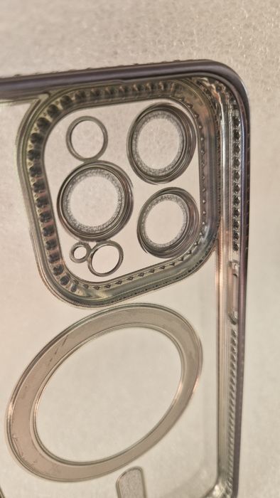 Bling Magsafe Case do Iphone 14 Pro czarny