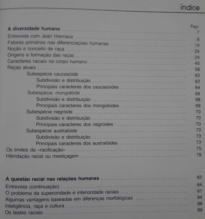 Raças Humanas e Racismo (Mistério, Magia e Ocultismo)