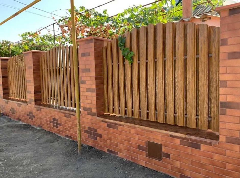 Штакетник Штахетник металевий
Евроштакетник Двухсторонний