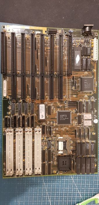 Retro vintage Motherboard com CPU 386