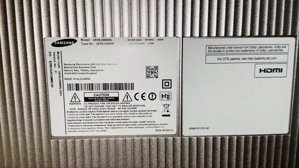 Telewizor Samsung 55 cali zakrzywiony UE55JS9000 + One Connect Box