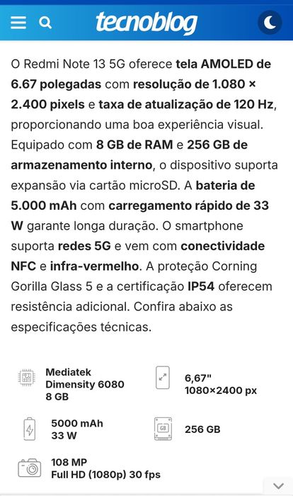 Redmi Note 13 5G