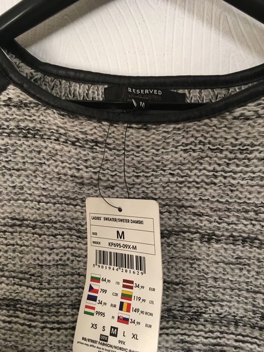 Sweter bluza nowa z metką Reserved M