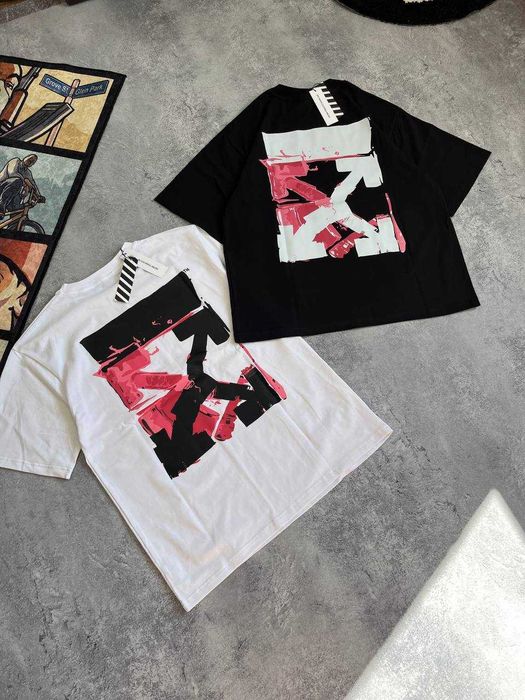 Оверсайз футболка Off-White | Футболка Офф-Вайт с бирками
