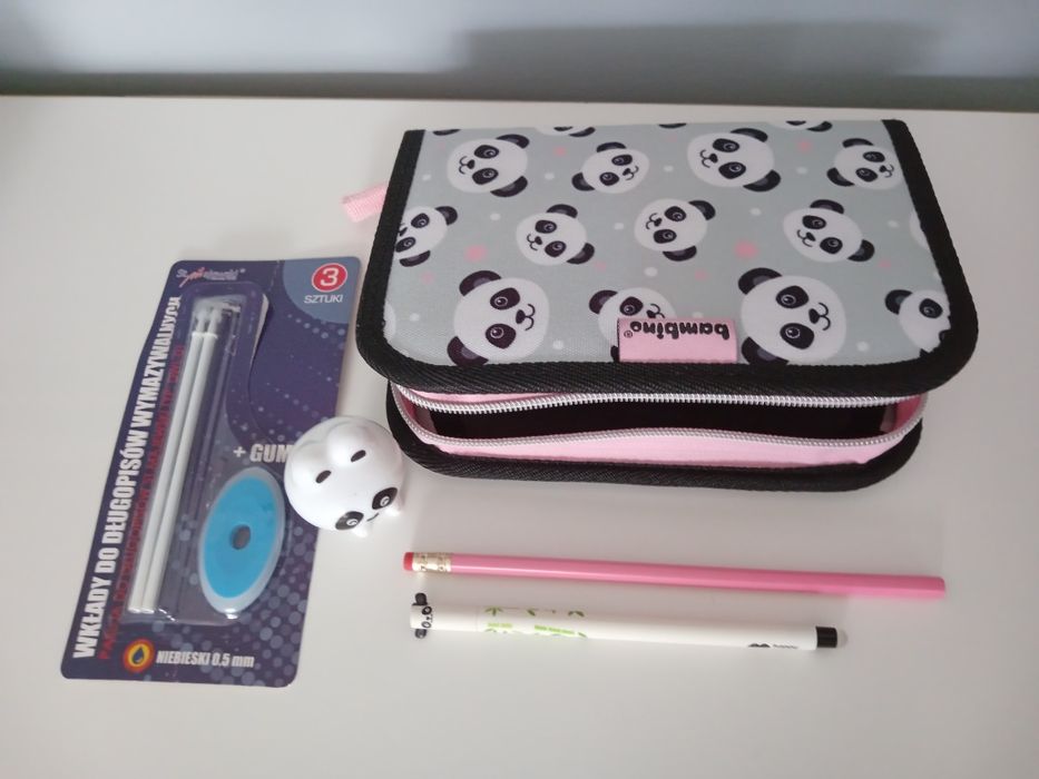 Piórnik szkolny nowy Bambino Panda
