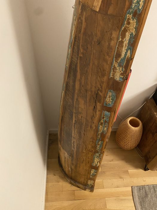 Regał łódka mango palisander, vintage, drewno, indyjski, retro, szafka