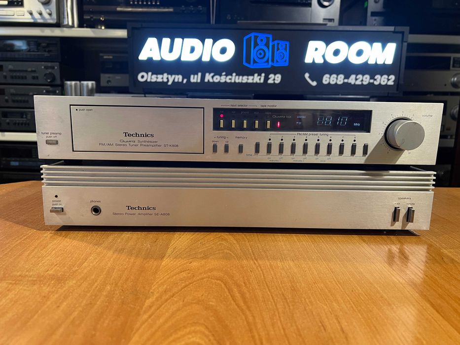 Przedwzmacniacz + końcówka mocy Technics ST-K808, SE-A808 Audio Room