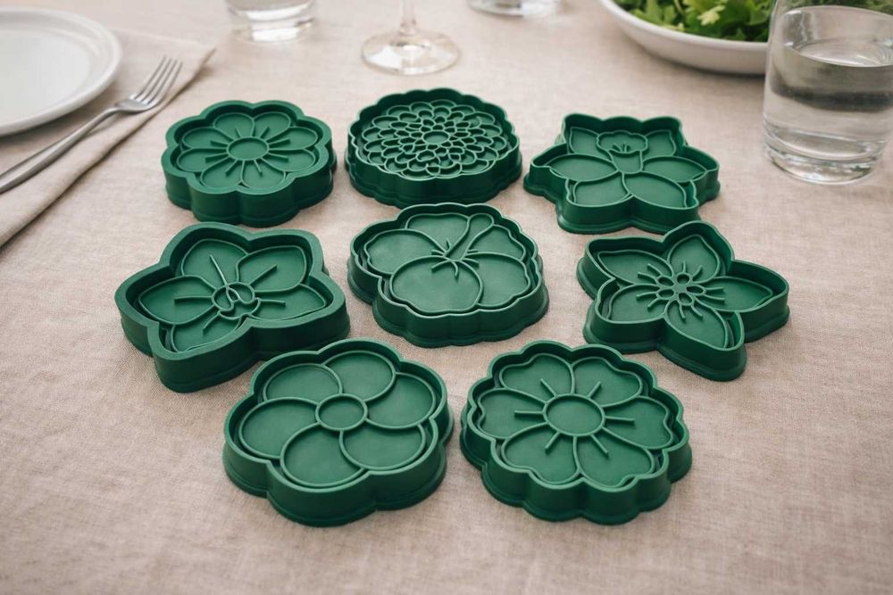 Moldes de Biscoitos em Forma de Flor – Conjunto