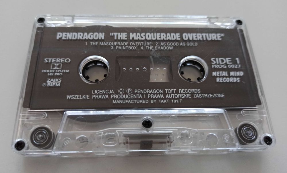 Pendragon The Masquerade Overture – rock progresywny MC 1996