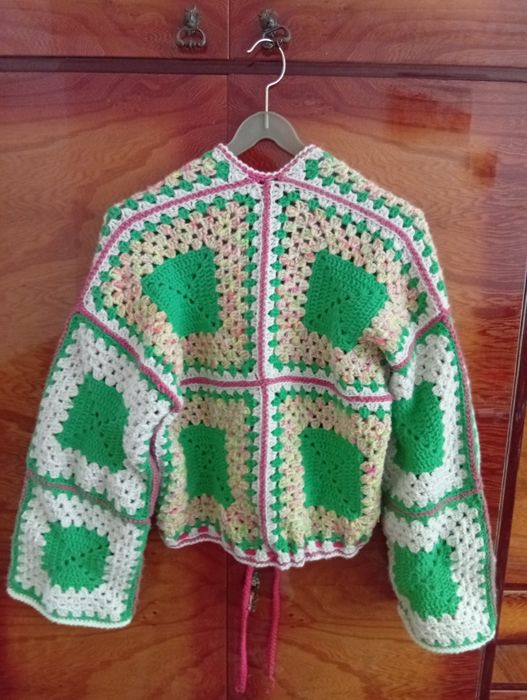 Krótki kardigan handmade