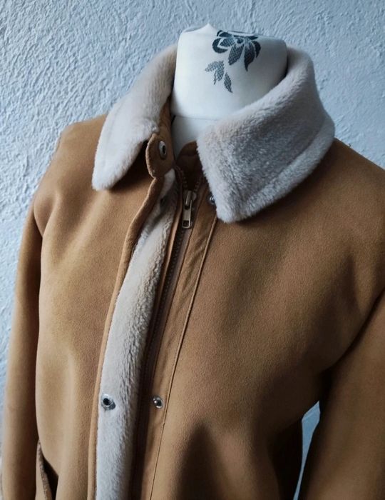 Ciepły kożuch damski 38 M wyjątkowy klasyk Arctic