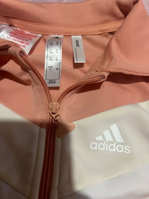 Fato Treino Menina Adidas Salmão Novo