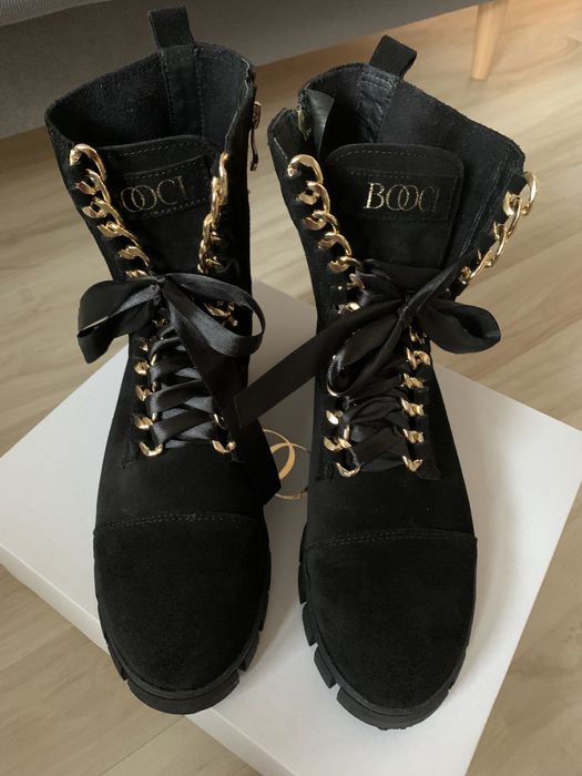 Booci botki skórzane r.41 - Nowe
