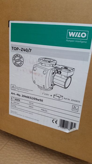 pompa c.w.u. wilo top-z 40/7 3~400  nowa