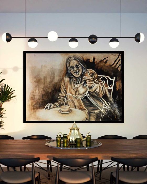 Quadros exclusivos pintados a café