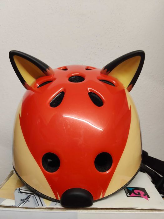 Capacete para criança de raposa