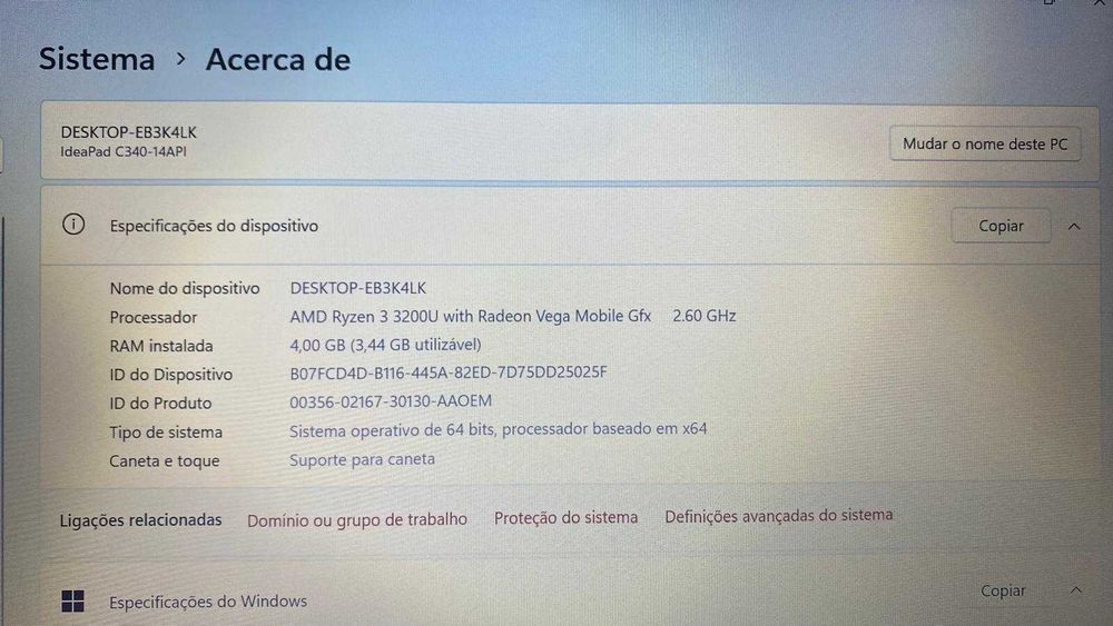 Computador Lenovo como novo