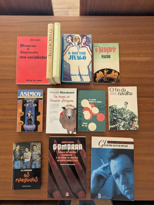 Lote Livros (Murakami; J Picoult; Asimov; João Tordo; Joanne Harris)